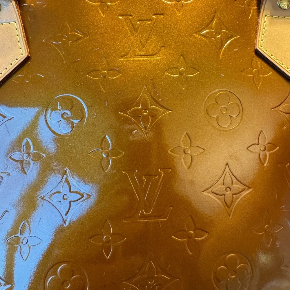 Louis Vuitton Vernis Caramel Brown Monogram Tote - Picture 6 of 12